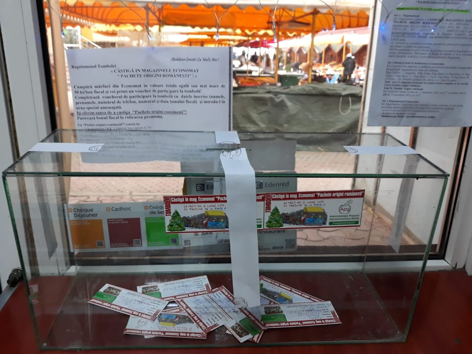 Administraţia Pieţelor. Tombole cu premii în brazi şi pachete festive de Crăciun