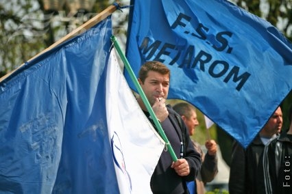 FSS Metarom a pichetat sediul Ministerului de Finanţe