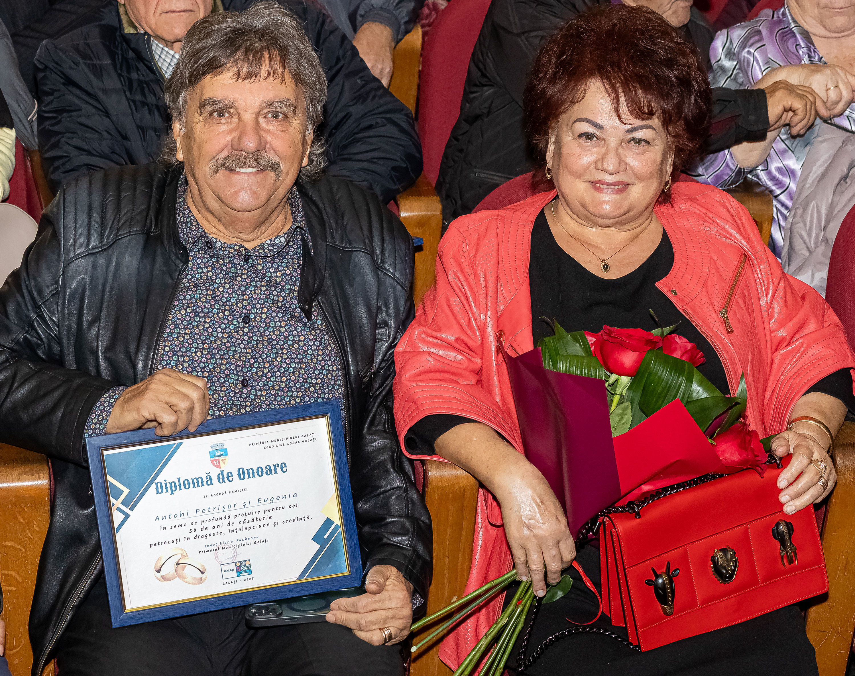 Miri de aur ai Galațiului, premiați pentru longevitate în căsnicie