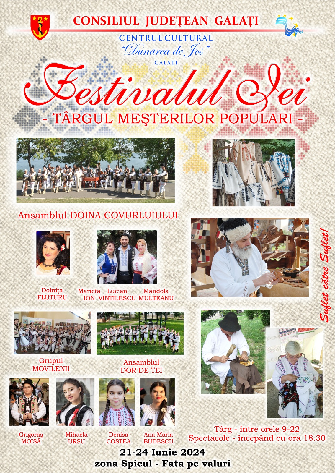 Trei zile de sărbătoare, la "Festivalul Iei" şi "Târgul Meșterilor Populari"