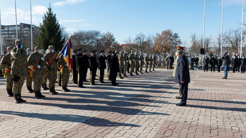 Ziua Națională, marcată la Galați la Mausoleul Eroilor. Recunoștință celor ce s-au jertfit pentru patrie