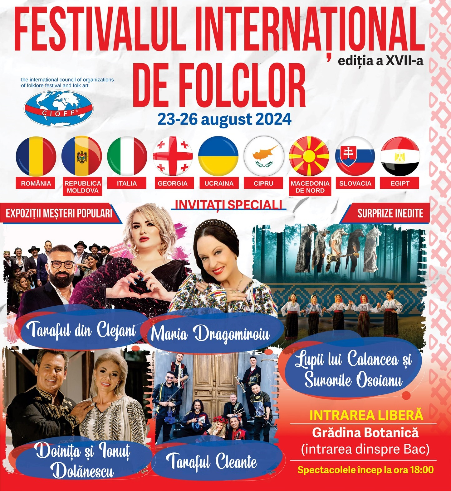 Programul Festivalului Internațional de Folclor „Doina Covurluiului”