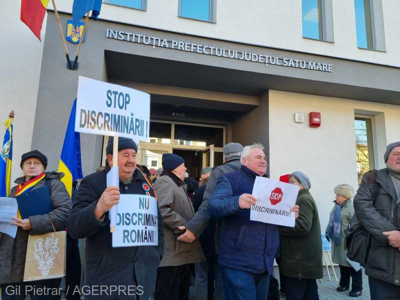 Protest al urmașilor românilor expulzați în 1940