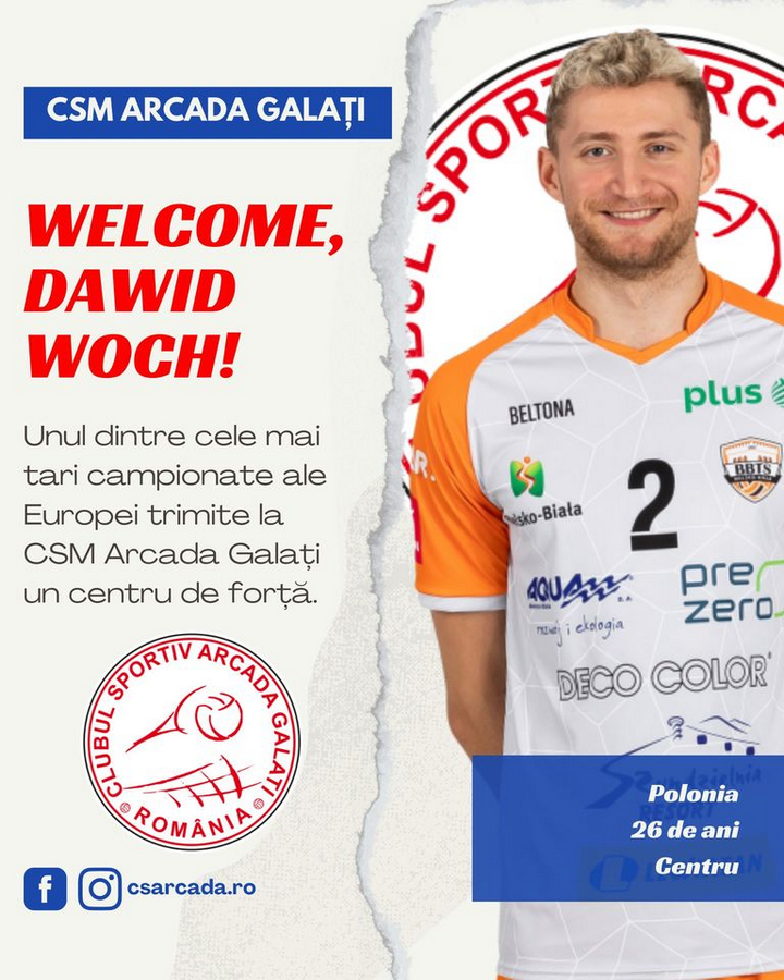 Al șaptelea transfer la CSM Arcada