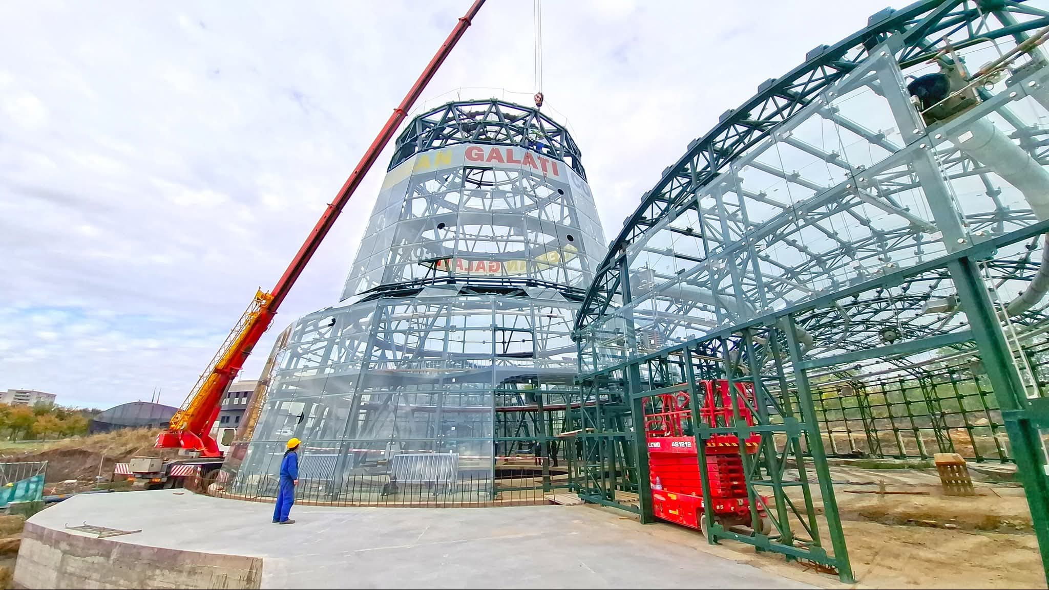 Etapă importantă în construcția serei tropicale de la Grădina Botanică