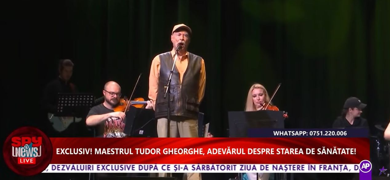 Maestrul Tudor Gheorghe își onorează publicul la 80 de ani