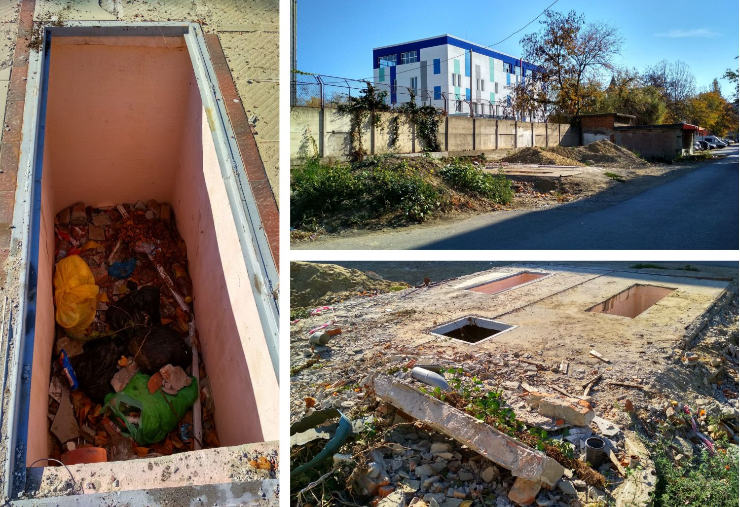 Resturile garajului de 11.000 de euro, umplute cu gunoaie (FOTO)