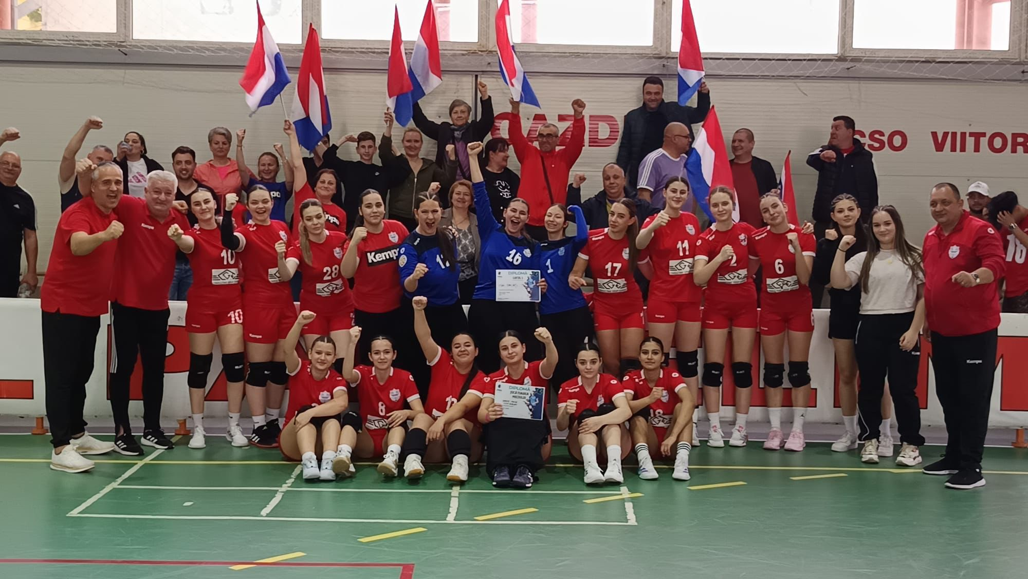 Handbalistele junioare de nota 10 ale Galațiului