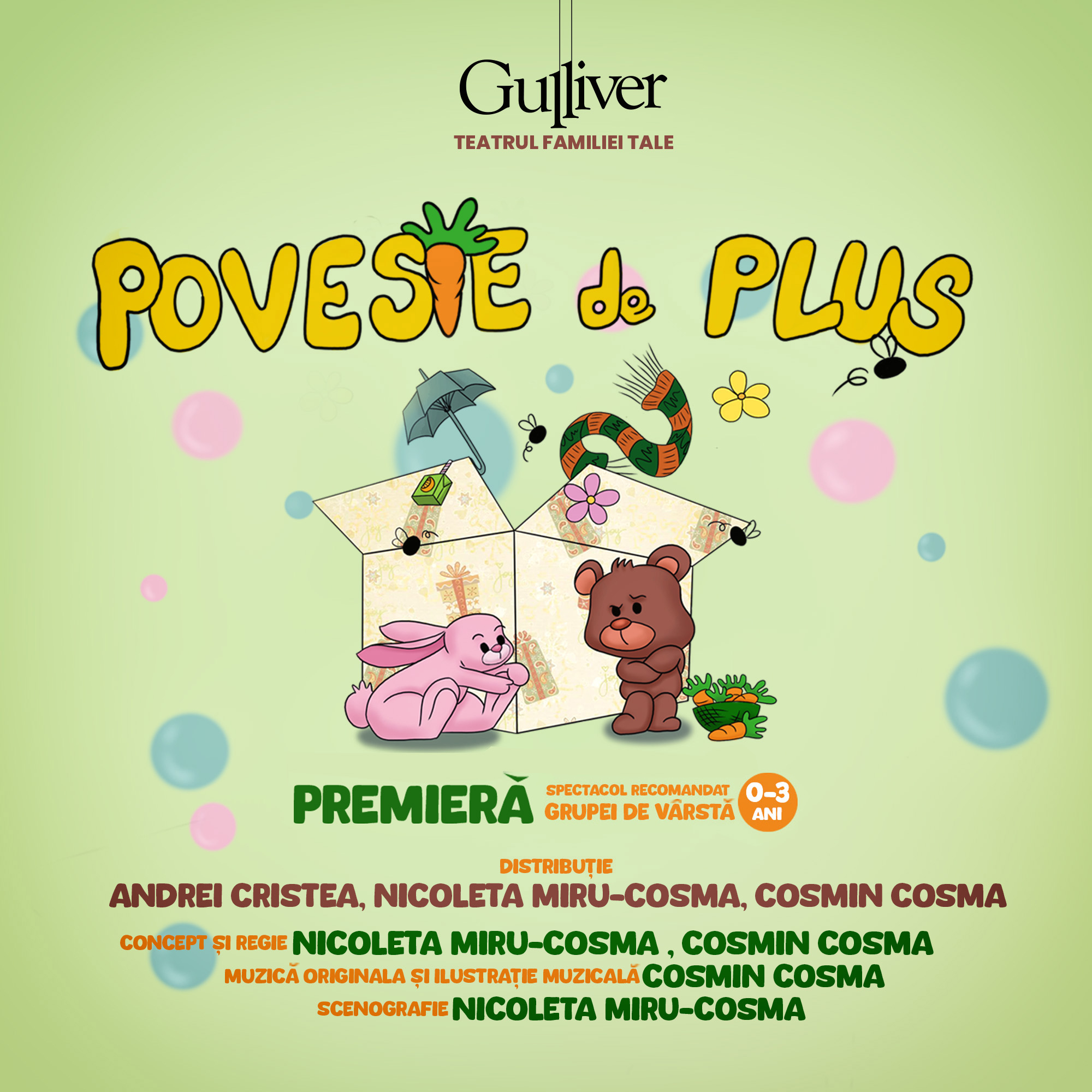 ”Poveste de pluș”- un spectacol pentru cei mai mici gălăţeni