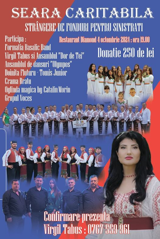 Seară caritabilă pentru cei afectaţi de inundaţii