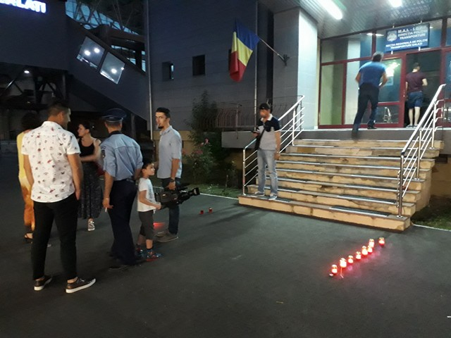 Polițiștii gălățeni de la Transporturi au ținut un moment de reculegere pentru Sorin Vezeteu