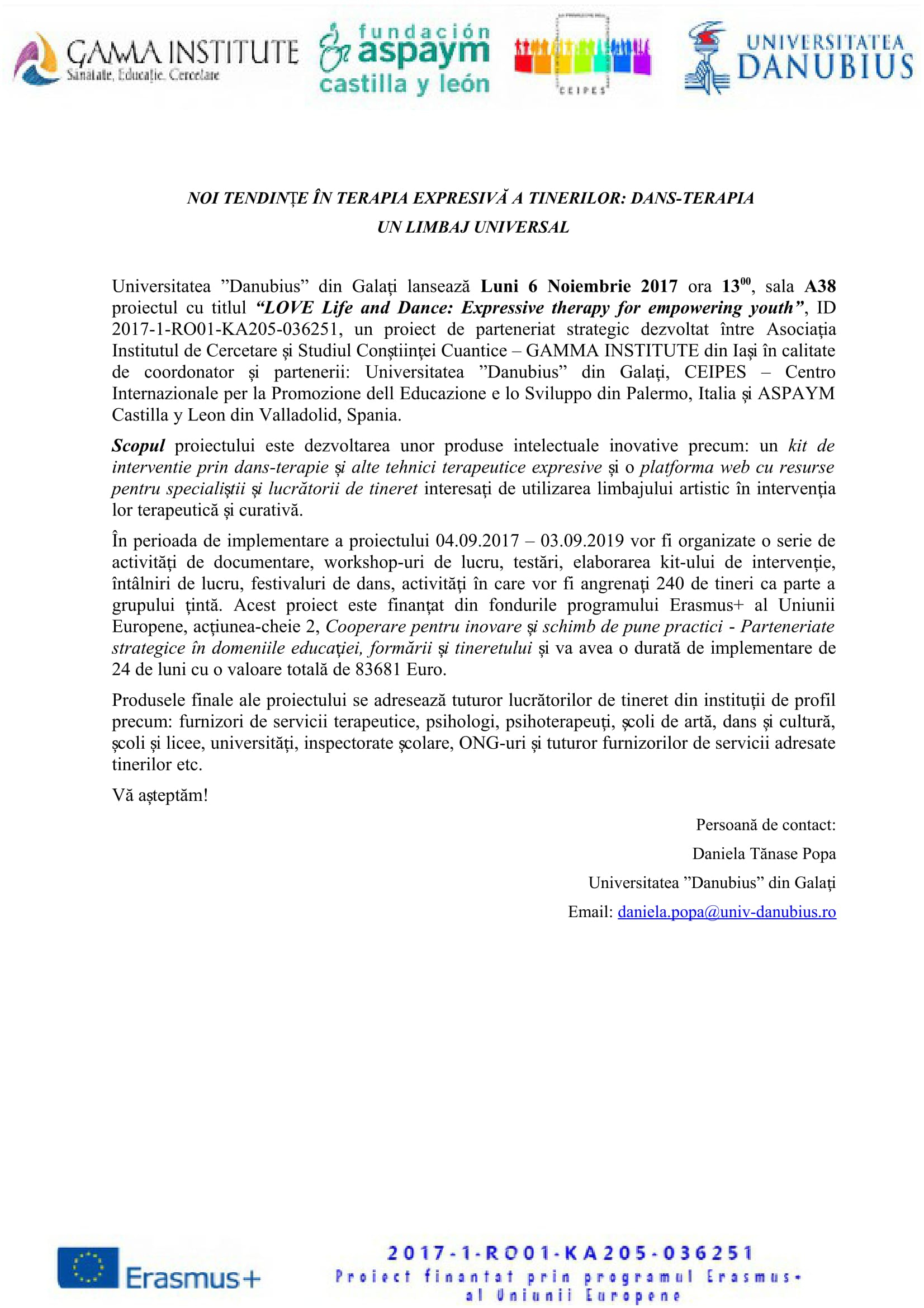 NOI TENDINŢE ÎN TERAPIA EXPRESIVĂ A TINERILOR: DANS-TERAPIA UN LIMBAJ UNIVERSAL