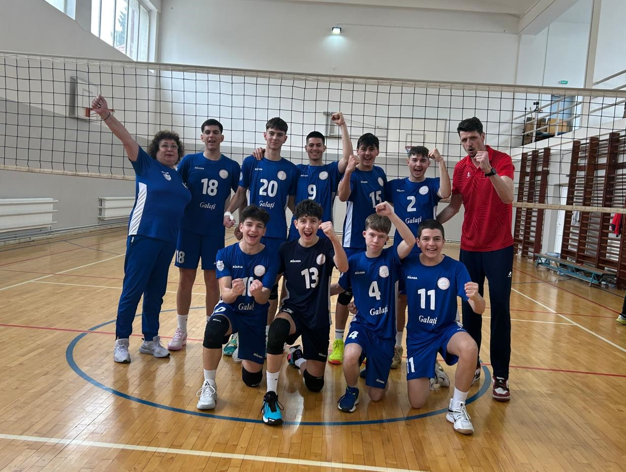 Echipa gălățeană de volei cadeți, calificată la turneul final