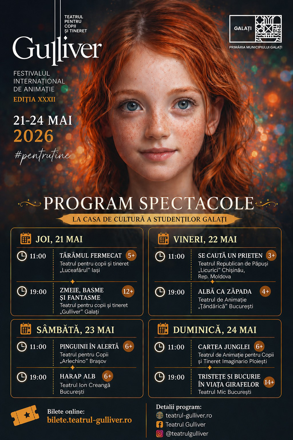 S-au pus în vânzare biletele pentru Festivalul de Animație „Gulliver”