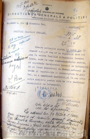 Scurt istoric al SERVICIILOR SECRETE din Judeţul Putna-Vrancea