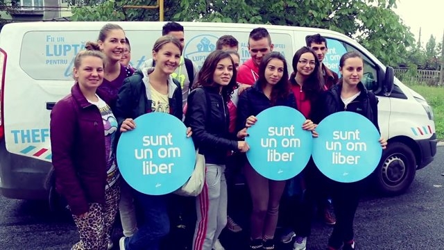 Caravana FREEDOMTOUR luptă astăzi la Galaţi împotriva traficului de persoane