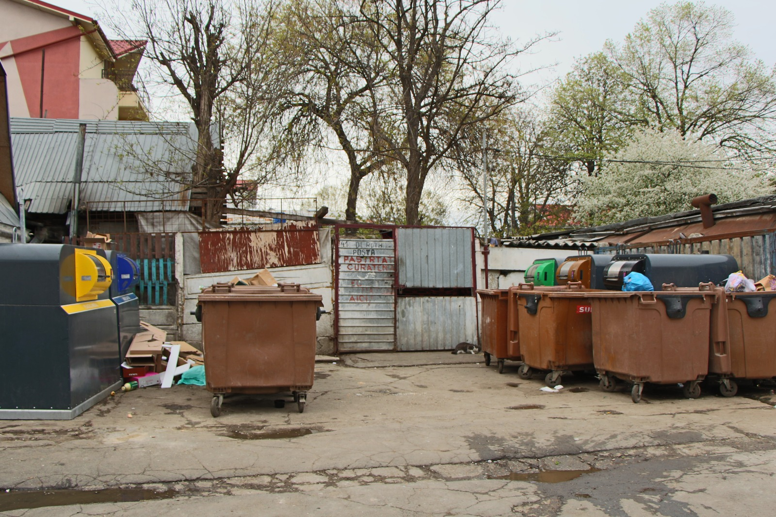 Pubelele inteligente din Galaţi încă nu pot fi folosite (GALERIE FOTO)