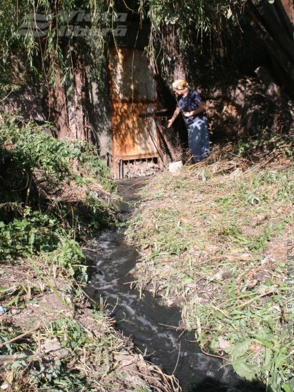 Pârâu de dejecţii lângă Viaduct