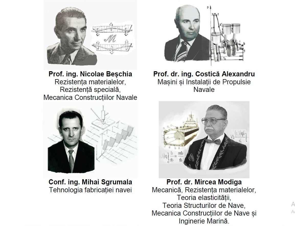 Patru noi portrete în galeria Facultății de Nave