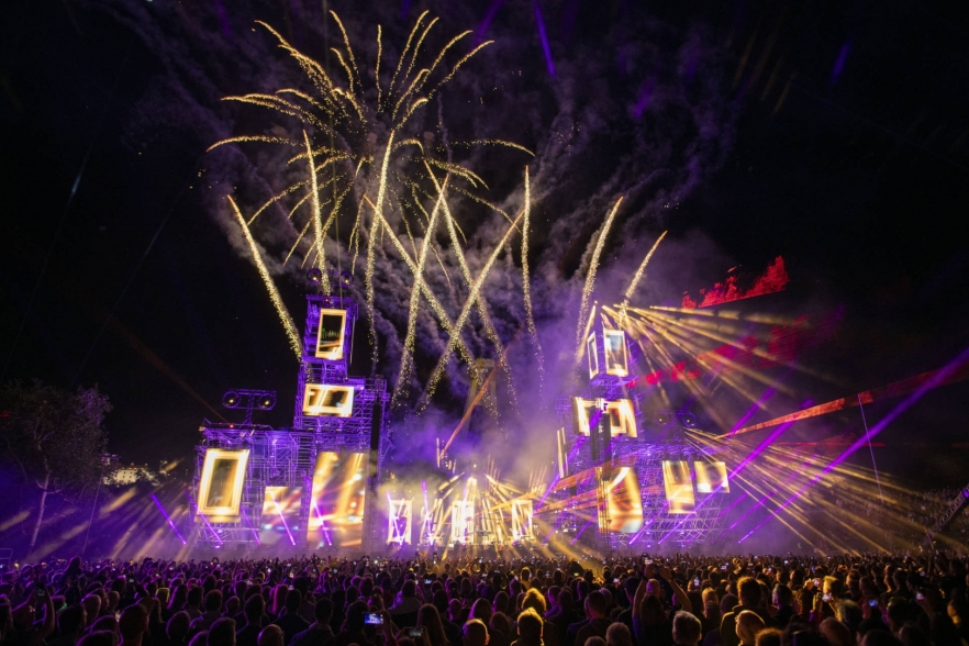 Concert Jean-Michel Jarre, la TVR 1