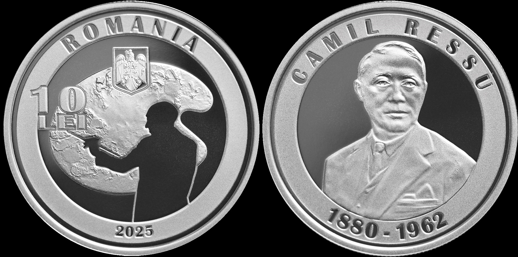 Monedă omagială Camil Ressu, în circuitul numismatic