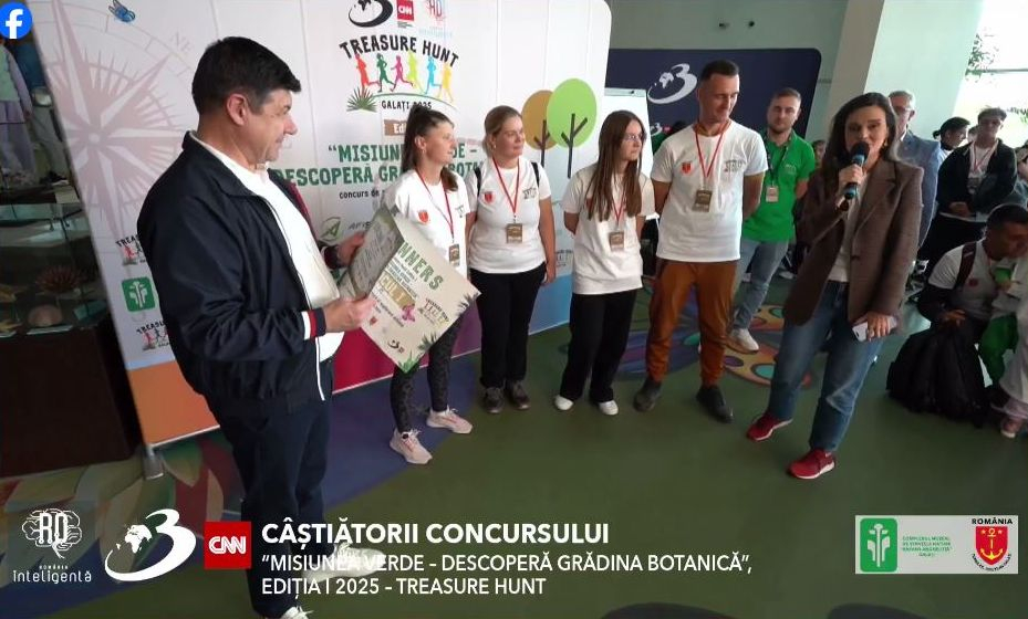 Gălăţenii vânători de comori din Grădina Botanică, vedete pe Antena 3 CNN (FOTO)