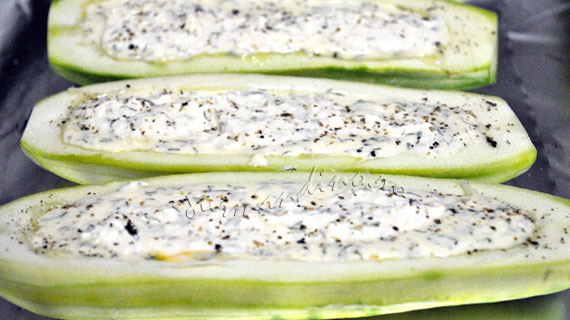 Dovlecei cu brânză la cuptor