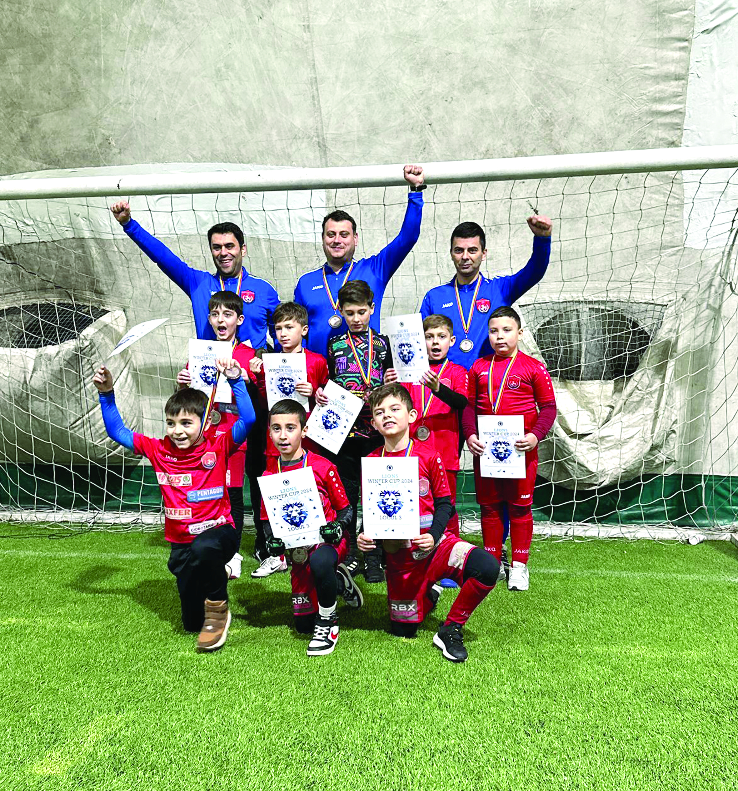 Micii fotbalişti de la Atletico Galați, pe podium la "Lions Winter Cup 2024"