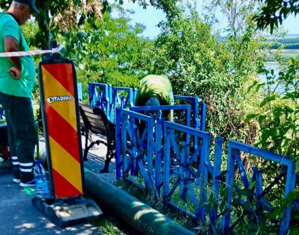 Pregătiri de şantier. Şi Faleza Superioară va rămâne fără bănci