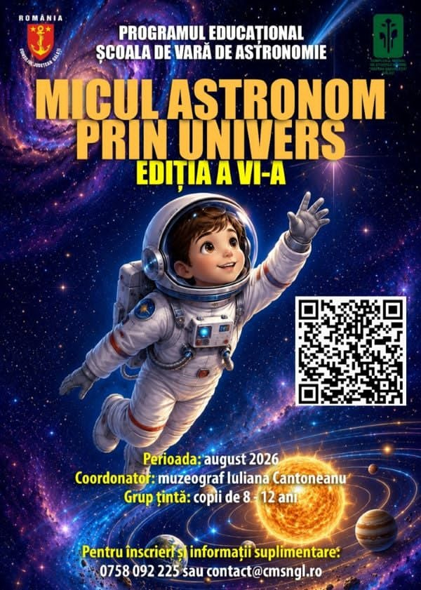 „Micul Astronom prin Univers” revine la Galați
