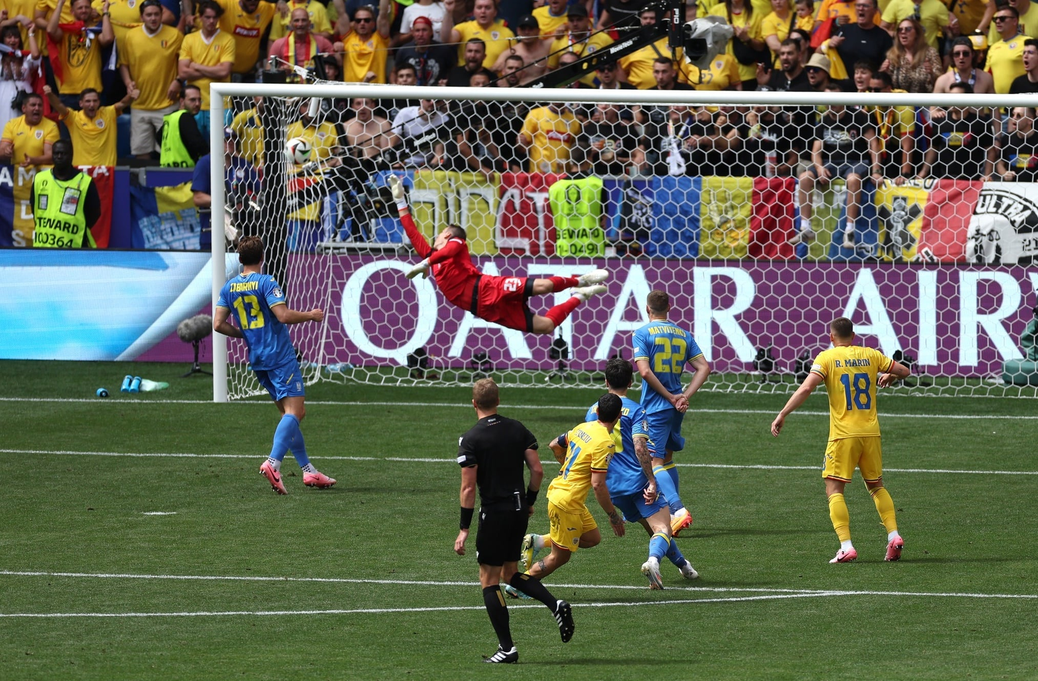 SEN-ZA-ȚI-O-NAL! România - Ucraina 3 - 0. Victorie entuziasmantă în debutul la EURO 2024