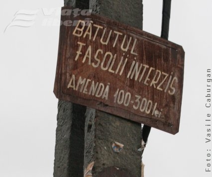 „Bătutul fasolii interzis. Amendă 100-300 lei”