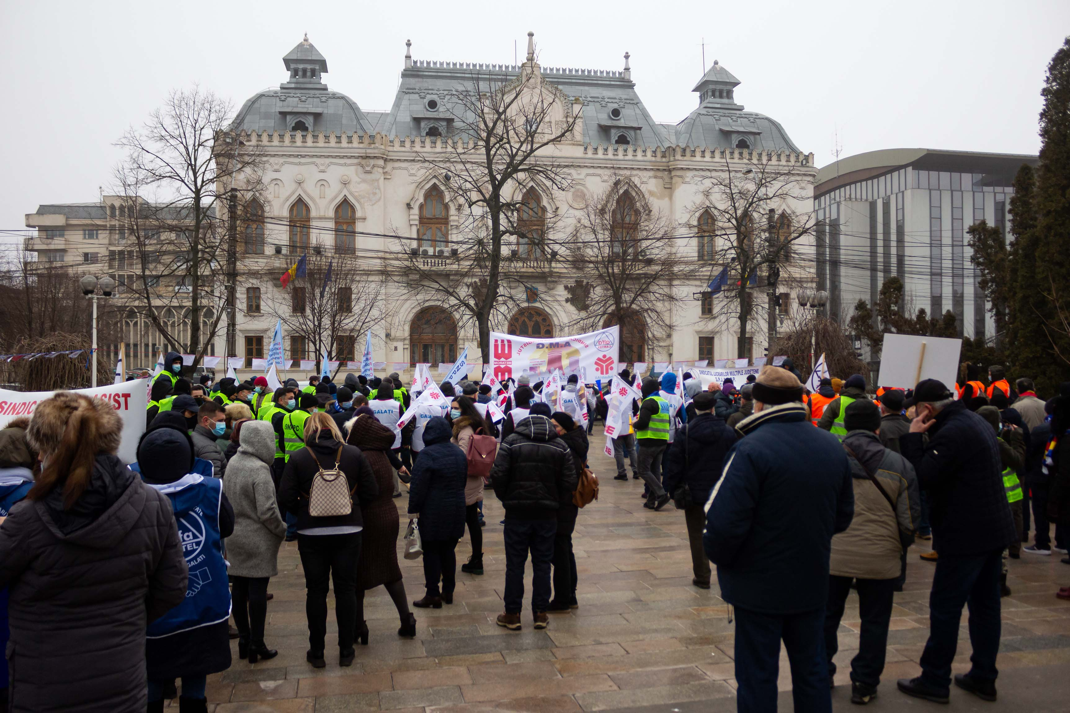 Marţi dimineaţă, la Galaţi, miting "anti-sărăcire" organizat de sindicate