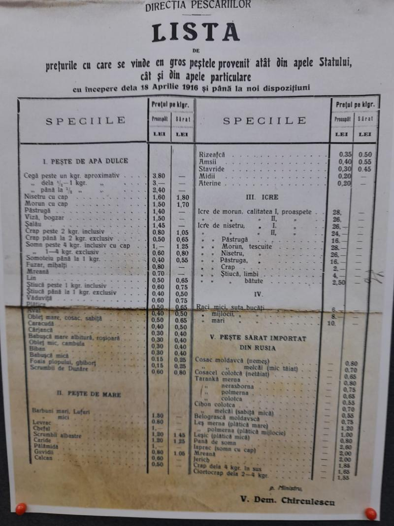 Mercurial al pescăriilor la începutul Primului Război Mondial