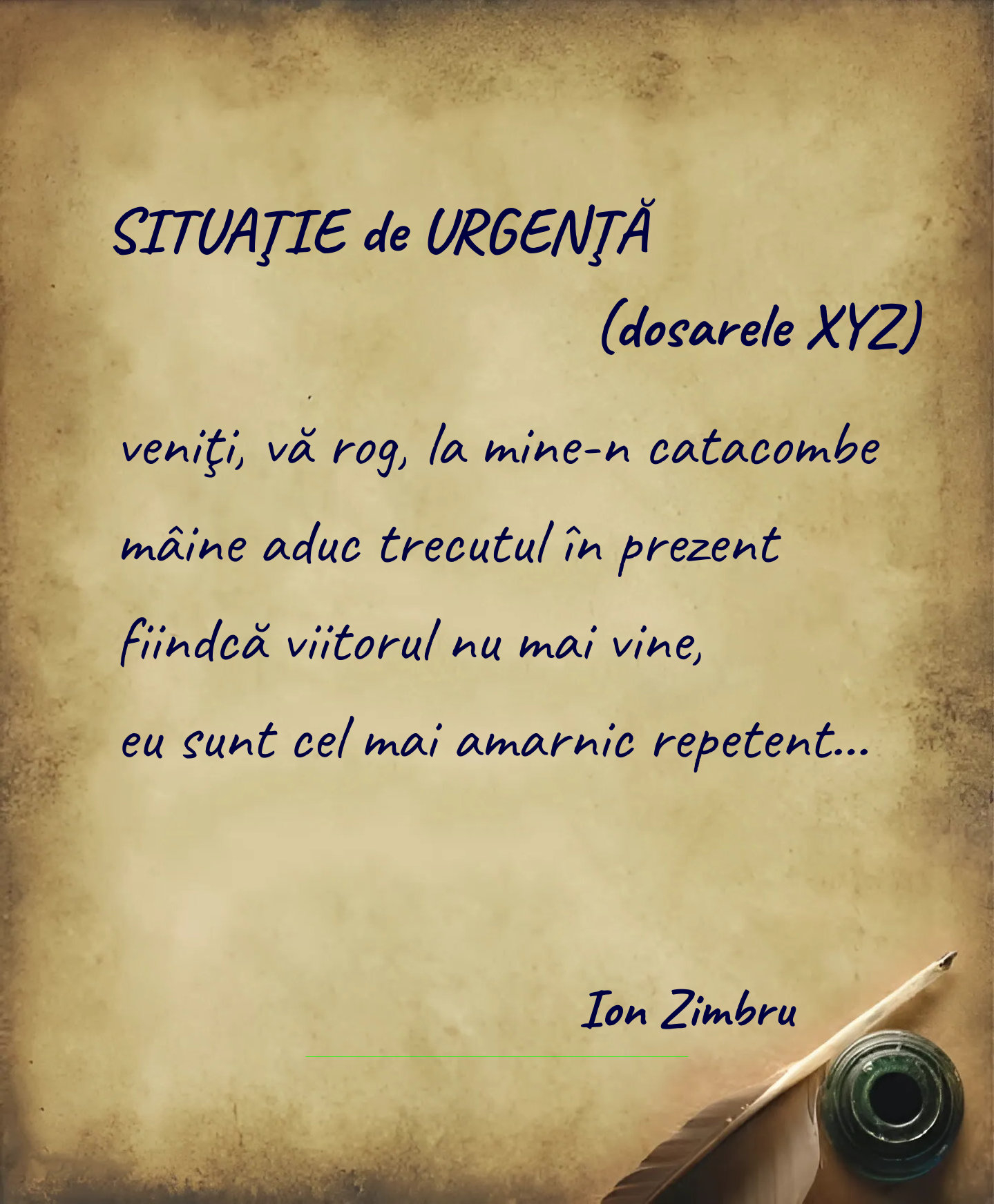 SITUAŢIE de URGENŢĂ (dosarele XYZ)