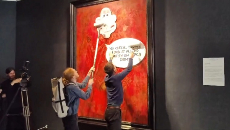 Portretul regelui Charles al III-lea, vandalizat