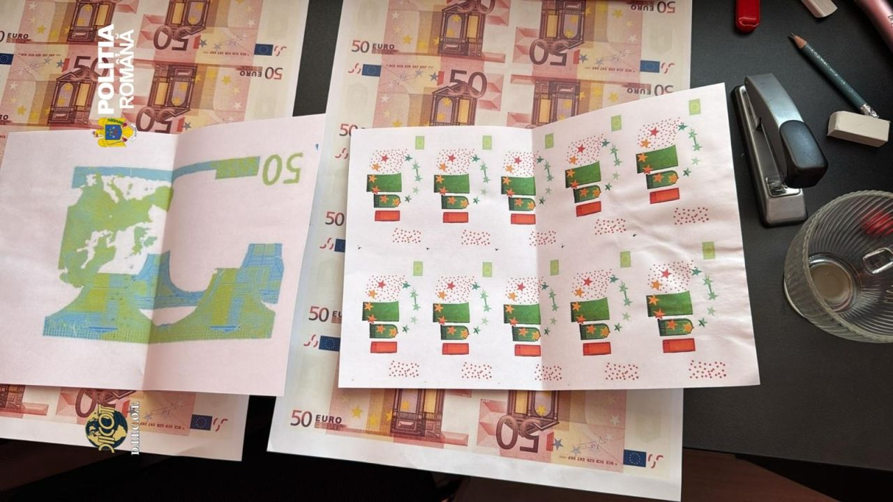„Fabrică" de bani falşi, descoperită de DIICOT
