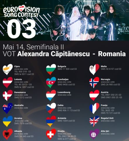Cum şi de unde poate fi votată Alexandra Căpitănescu la Eurovision