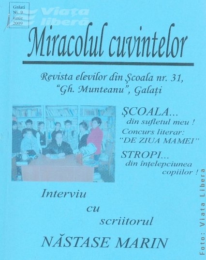 Anton Pann şi “Miracolul cuvintelor”, la Şcoala 31