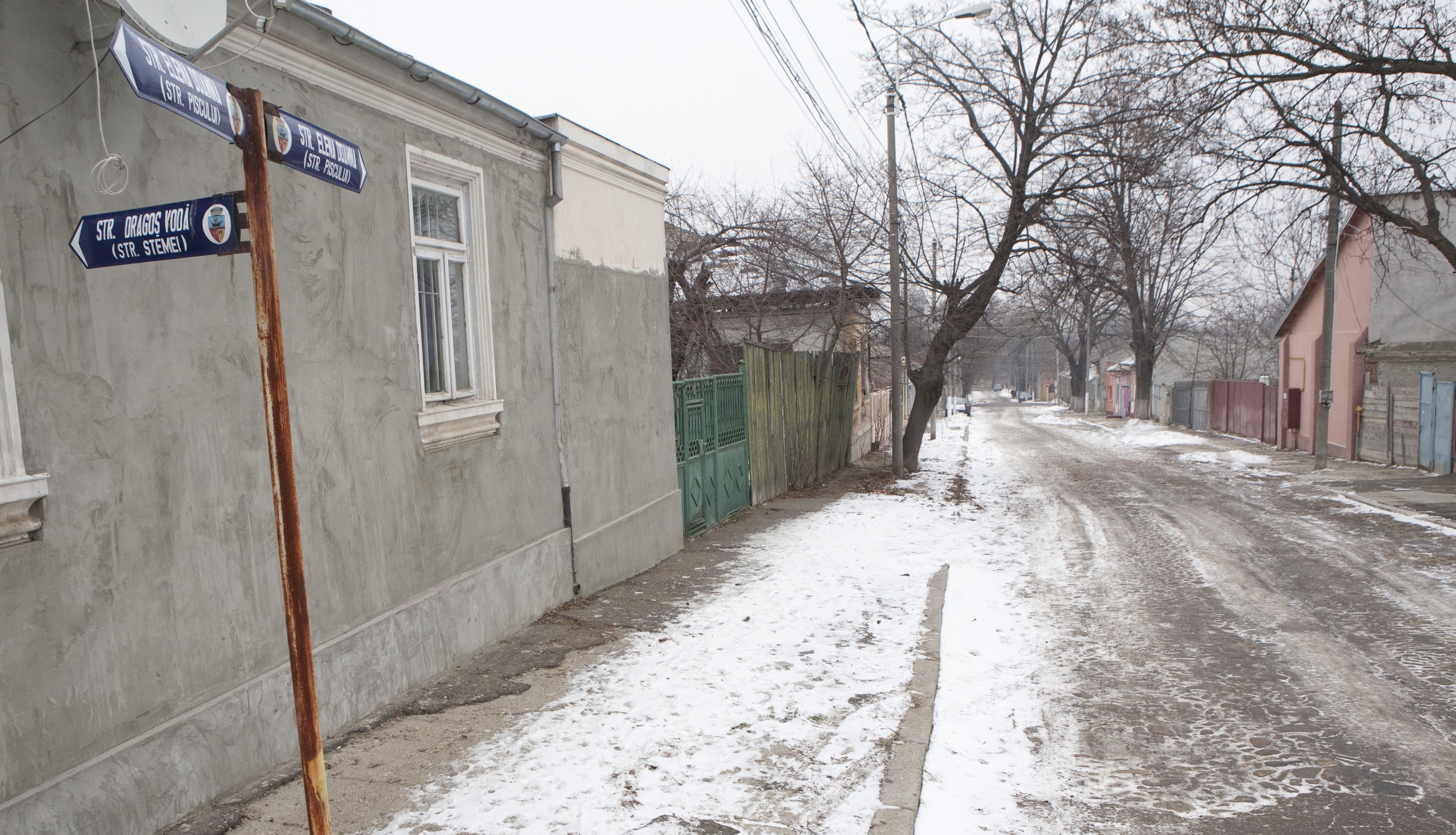 Pe strada Elena Doamna domneşte uitarea şi neglijenţa edilitară