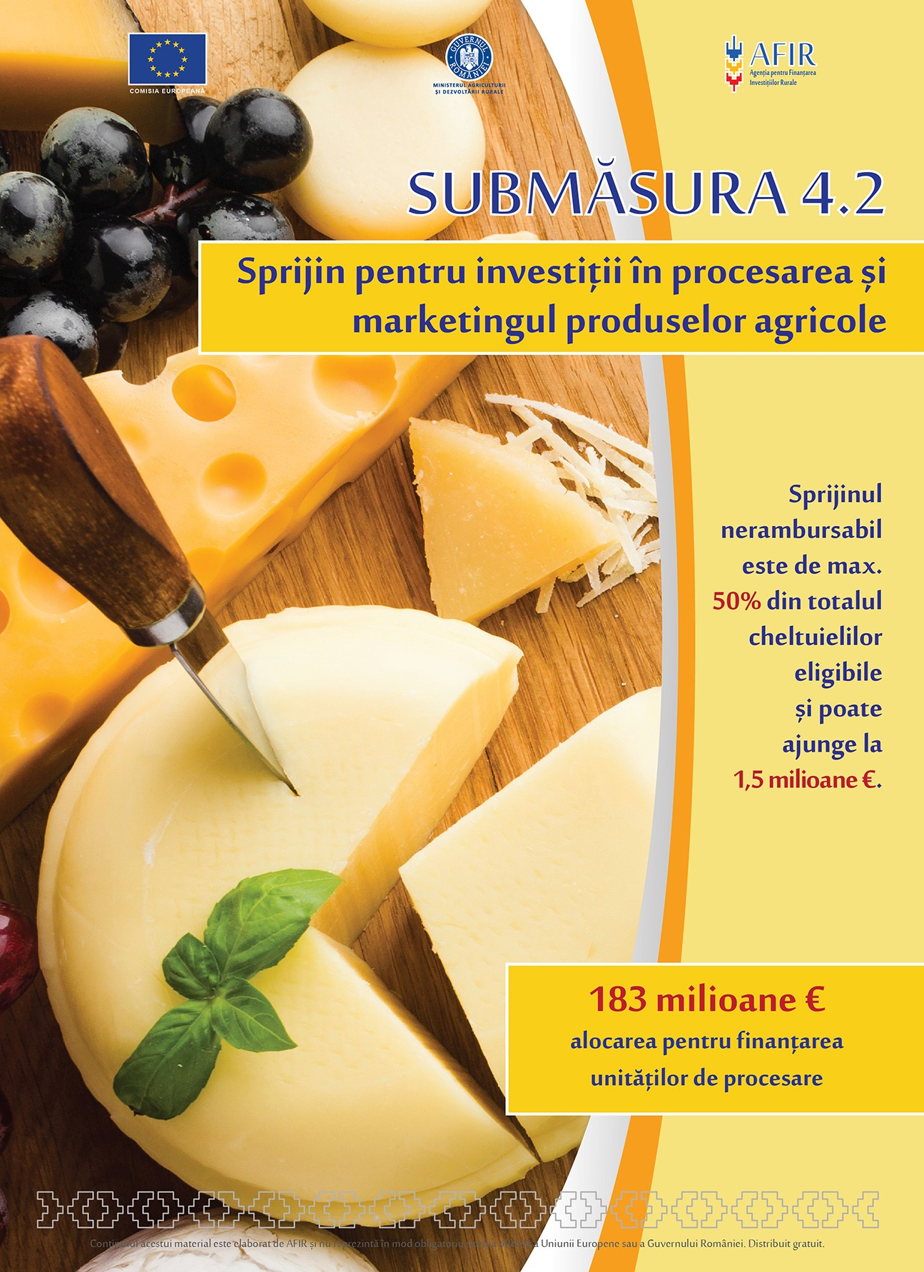 Fonduri europene pentru procesare și marketing agricol