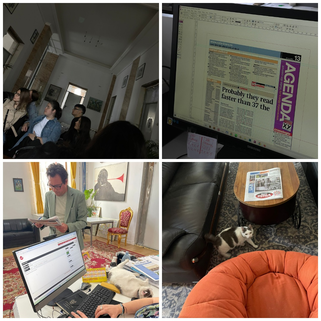 Studenții de la Jurnalism, în vizită la "Viața liberă"