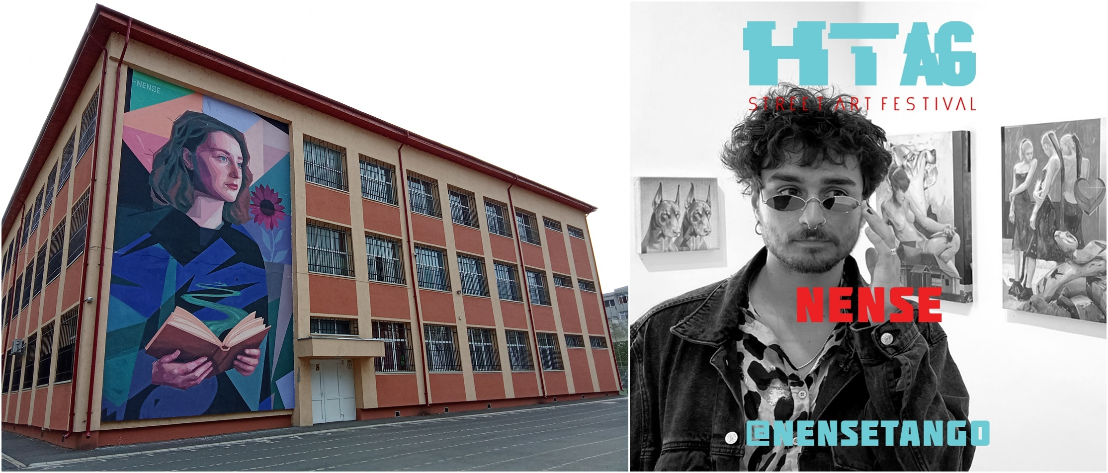 Poza zilei. Pictura care dă viaţă zidului Şcolii „Iulia Hasdeu”