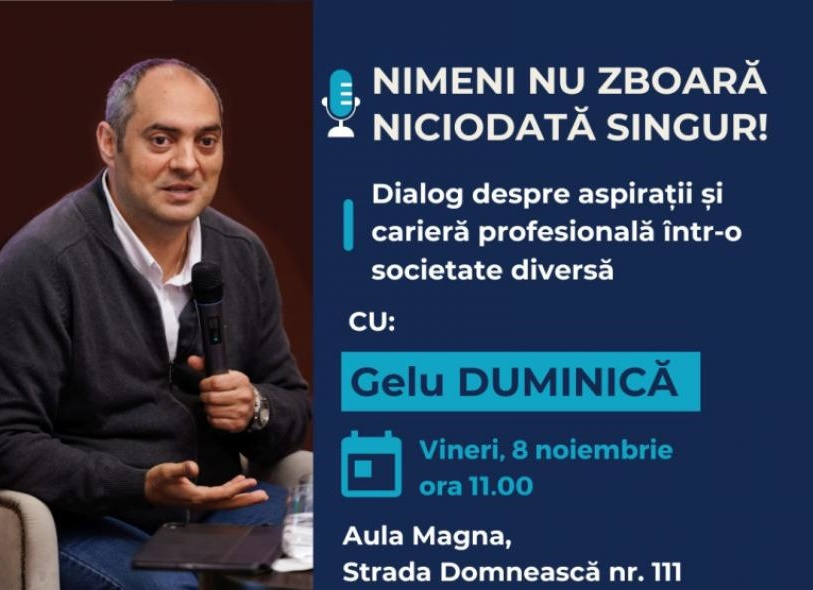Sociologul Gelu Duminică, invitat la Universitate