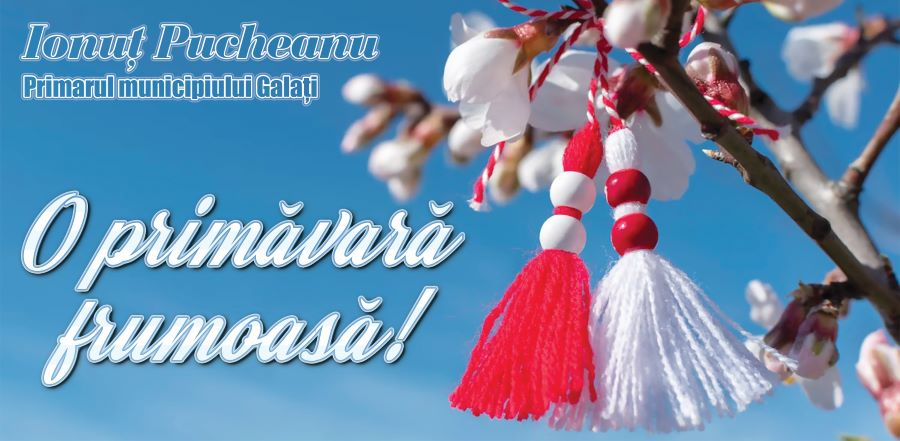 Primarul Ionuț Pucheanu va urează o primăvară frumoasă!