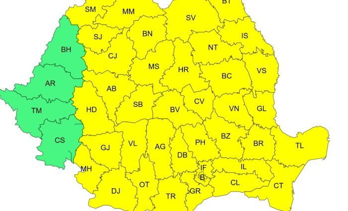 Alertă de ger cumplit, emisă sâmbătă dimineață. Cât de frig va fi în weekend