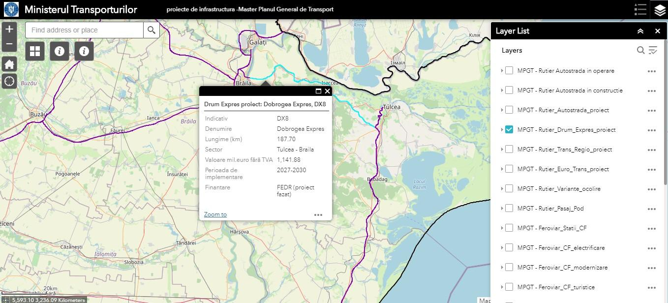 Proiectare pentru drumul expres din Dobrogea