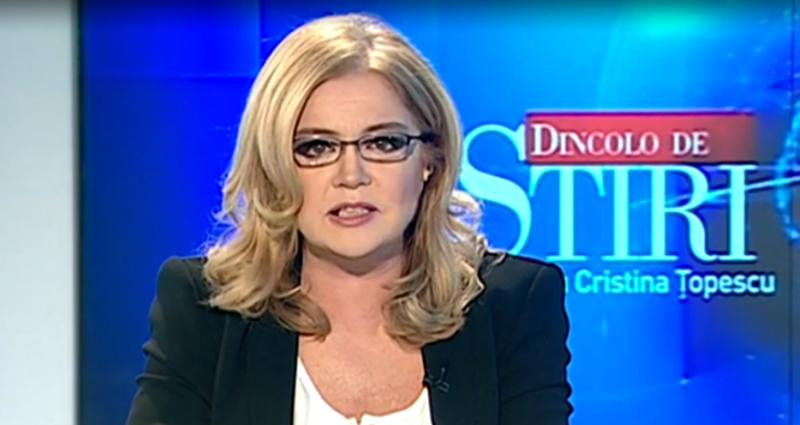 Ultimul jurnal de ştiri pentru Cristina Ţopescu
