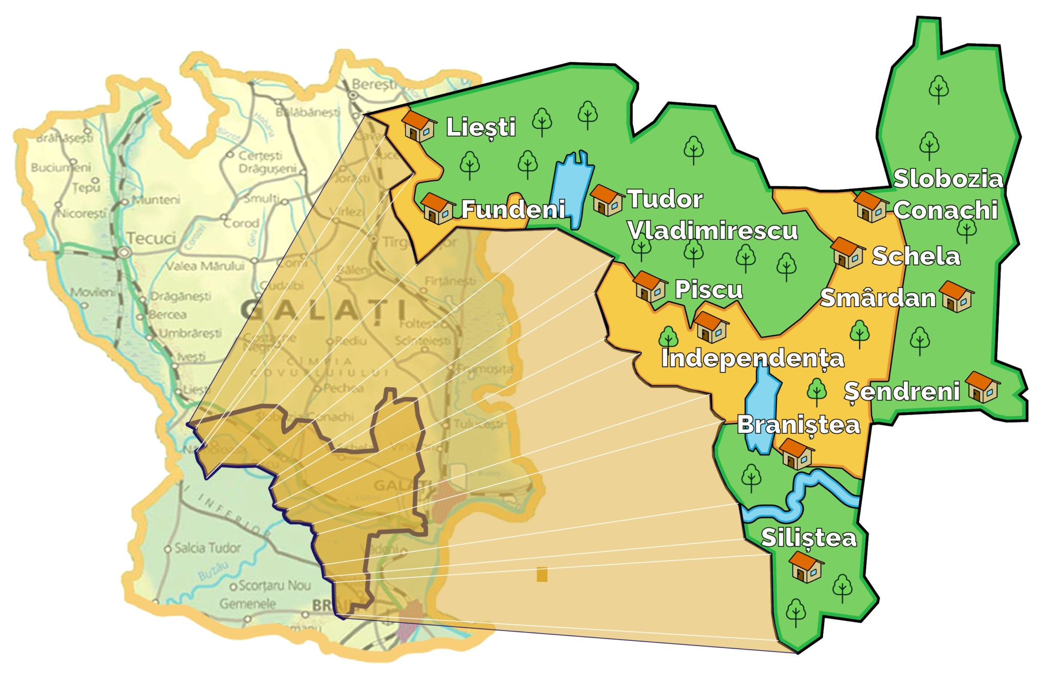 Bani europeni pentru investiţii în zece comune gălăţene