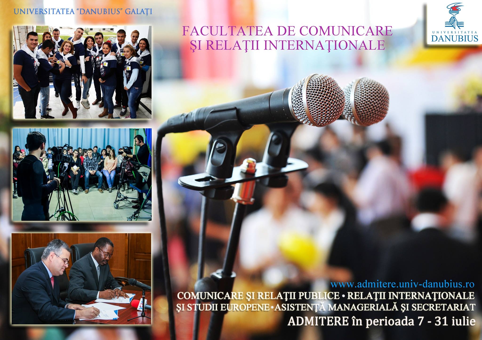 ÎN TOPUL PROFESIILOR DIN LUMEA GLOBALIZATĂ! COMUNICARE ŞI RELAŢII INTERNAŢIONALE - ALEGE UNIVERSITATEA "DANUBIUS"